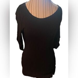 Tribal size medium black too excellent condition see pics  cinched at sleeved